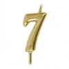 Vela Número 7 Dourado